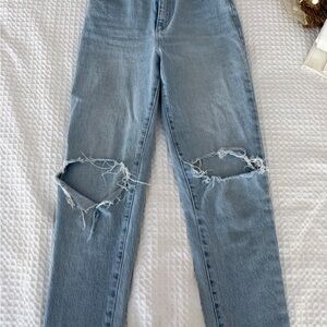 Classic Blue Distressed Women Jeans